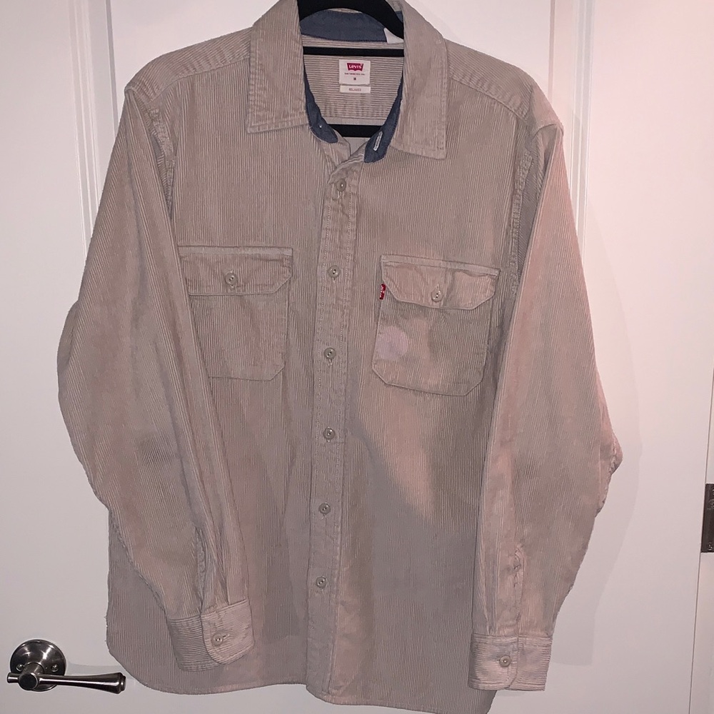 Levi's Light Tan Button-Up Shirt